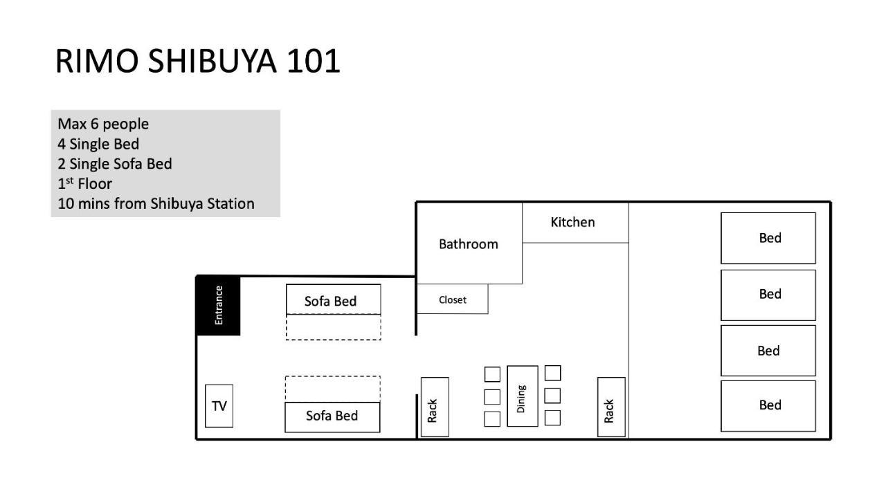 Rimo Shibuya 101 Leilighet Tokyo Eksteriør bilde